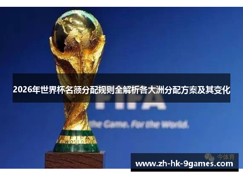 2026年世界杯名额分配规则全解析各大洲分配方案及其变化